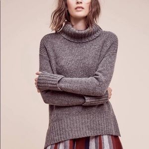 Anthropologie Moth Fireside turtleneck sweater